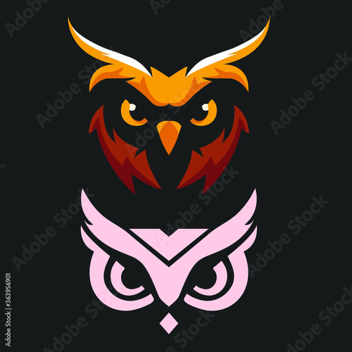 vector illustration of an owl