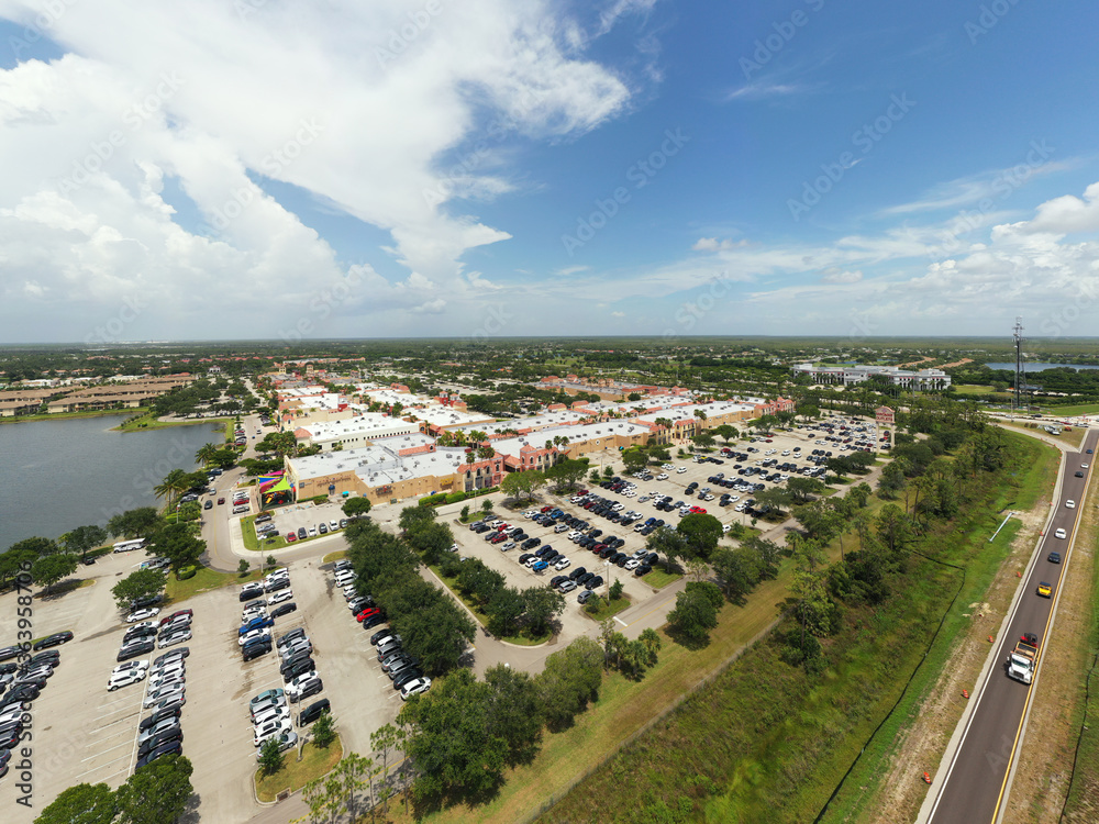 Aerial photo Miromar Outlets Estero Florida