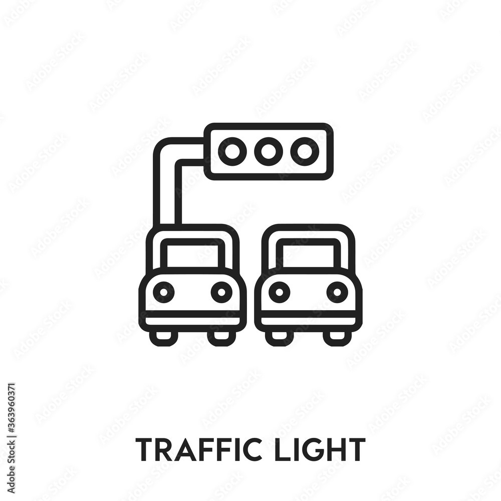 traffic light vector icon. traffic light sign symbol. Modern simple icon element for your design	