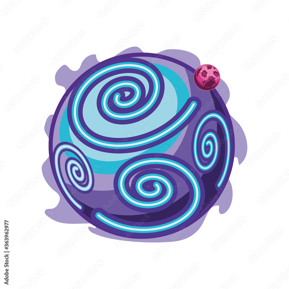 fantastic planets on white background fantastic planets on white background