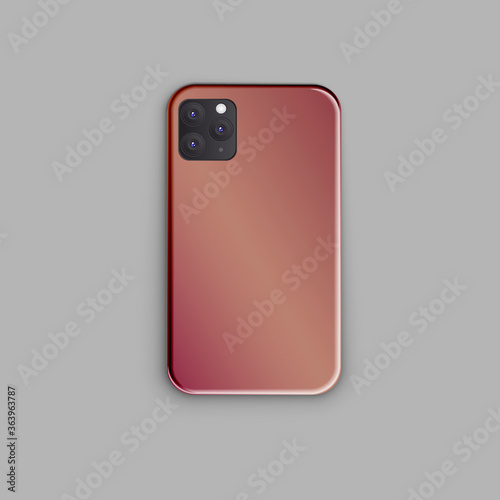 Beautiful gradient print design for smartphone case