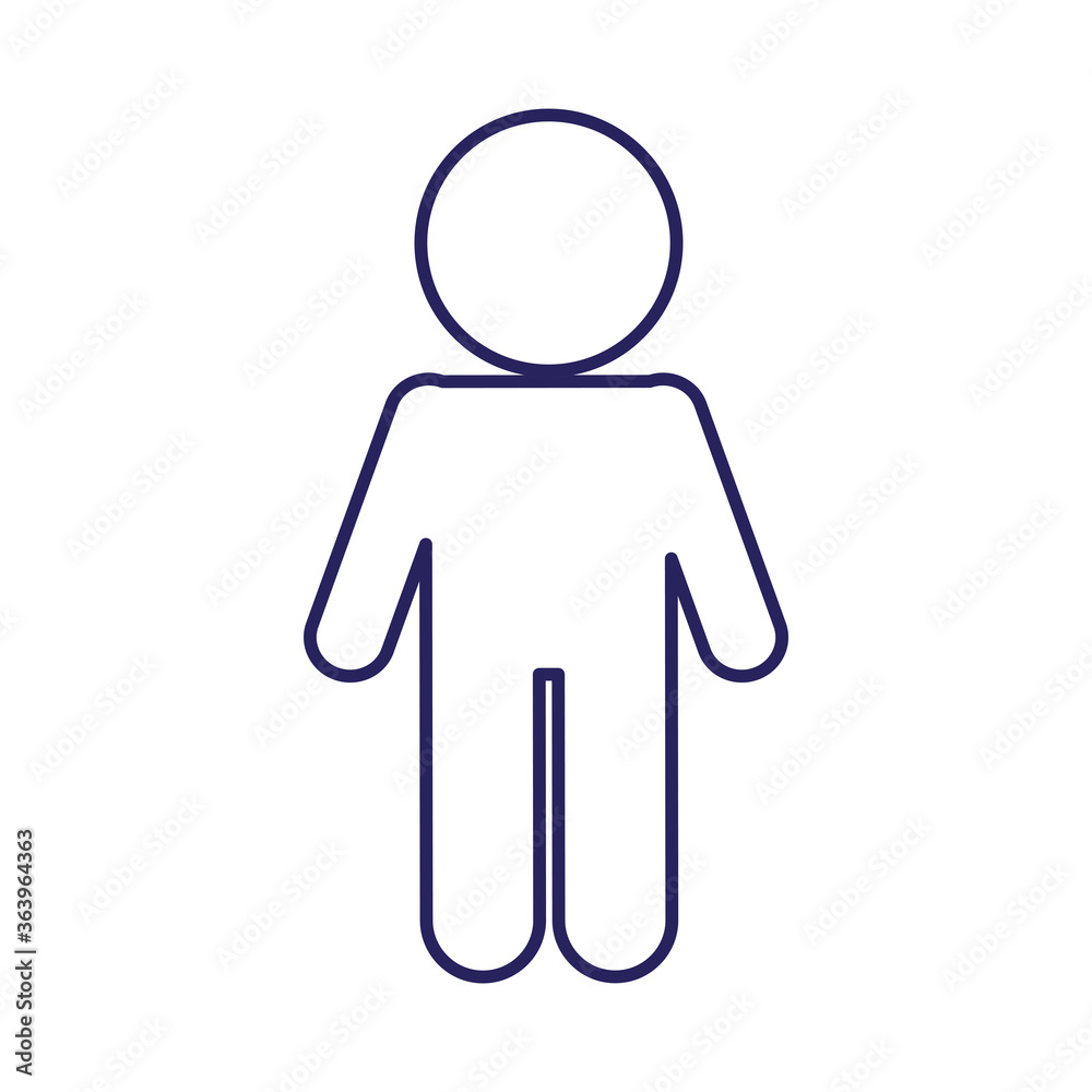 man avatar line style icon design of Person profile social communication and human theme Vector illustration man avatar line style icon design of Person profile social communication and human theme Vector illustration