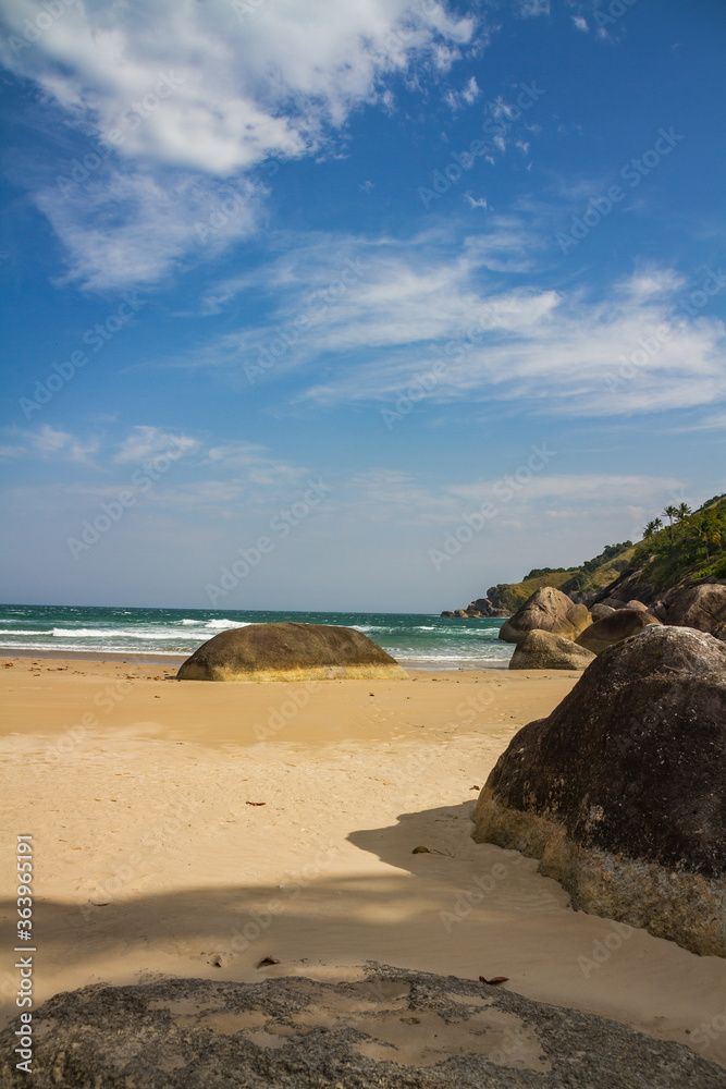 Brazilian tropical beach during summer Brazilian tropical beach during summer