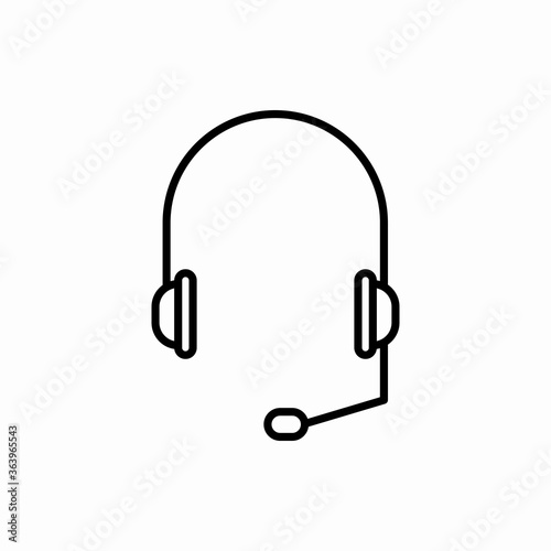 Outline headphone icon.Headphone vector illustration. Symbol for web and mobile