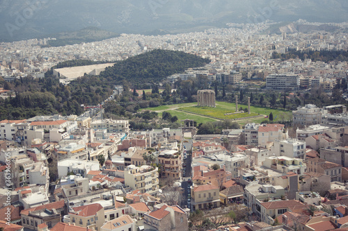 view of the city of Athens, Greece © Tina
