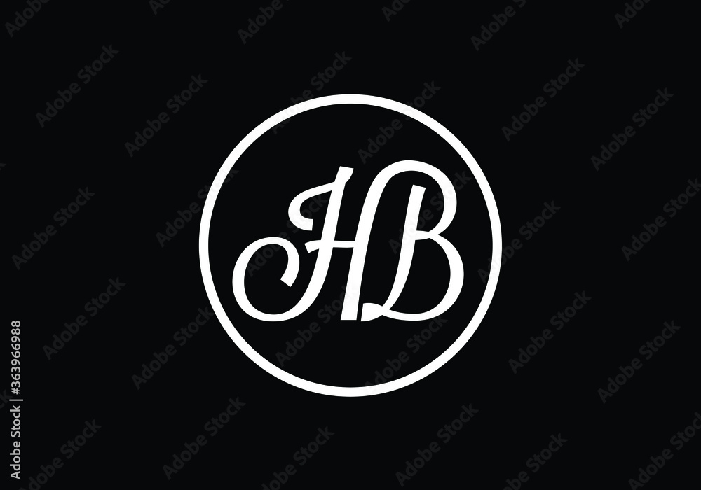 H B Initial Letter Logo design, Graphic Alphabet Symbol for Corporate Business Identity H B Initial Letter Logo design, Graphic Alphabet Symbol for Corporate Business Identity