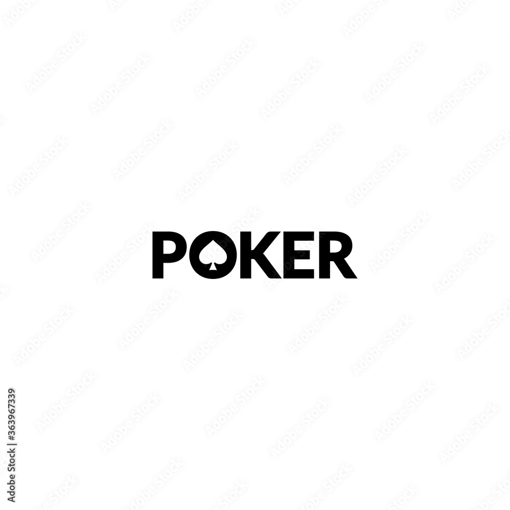 a simple Poker wordmark logo design
