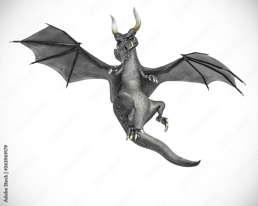 Obraz premium dragon cartoon hanting