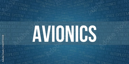 Tableau sur toile avionics