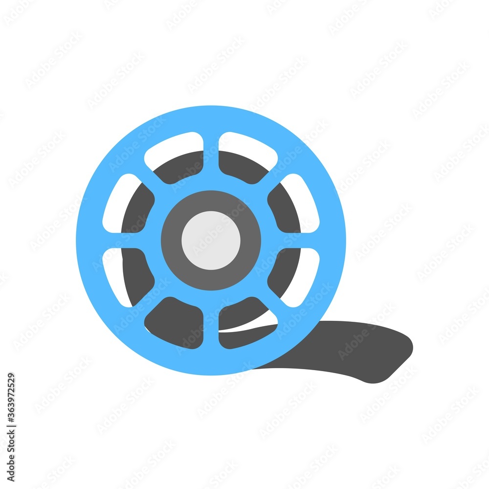 Movie reel icon illustration. Filmstrip symbol. Video roll sign. Movie reel icon illustration. Filmstrip symbol. Video roll sign.