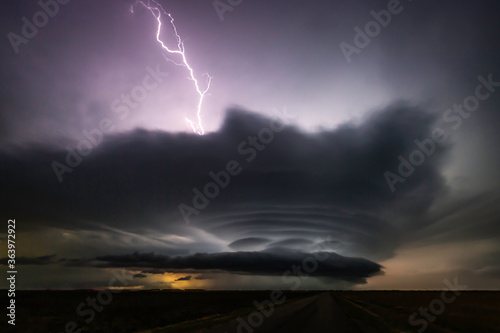 Valokuva Lightning Strikes on the Great Plains