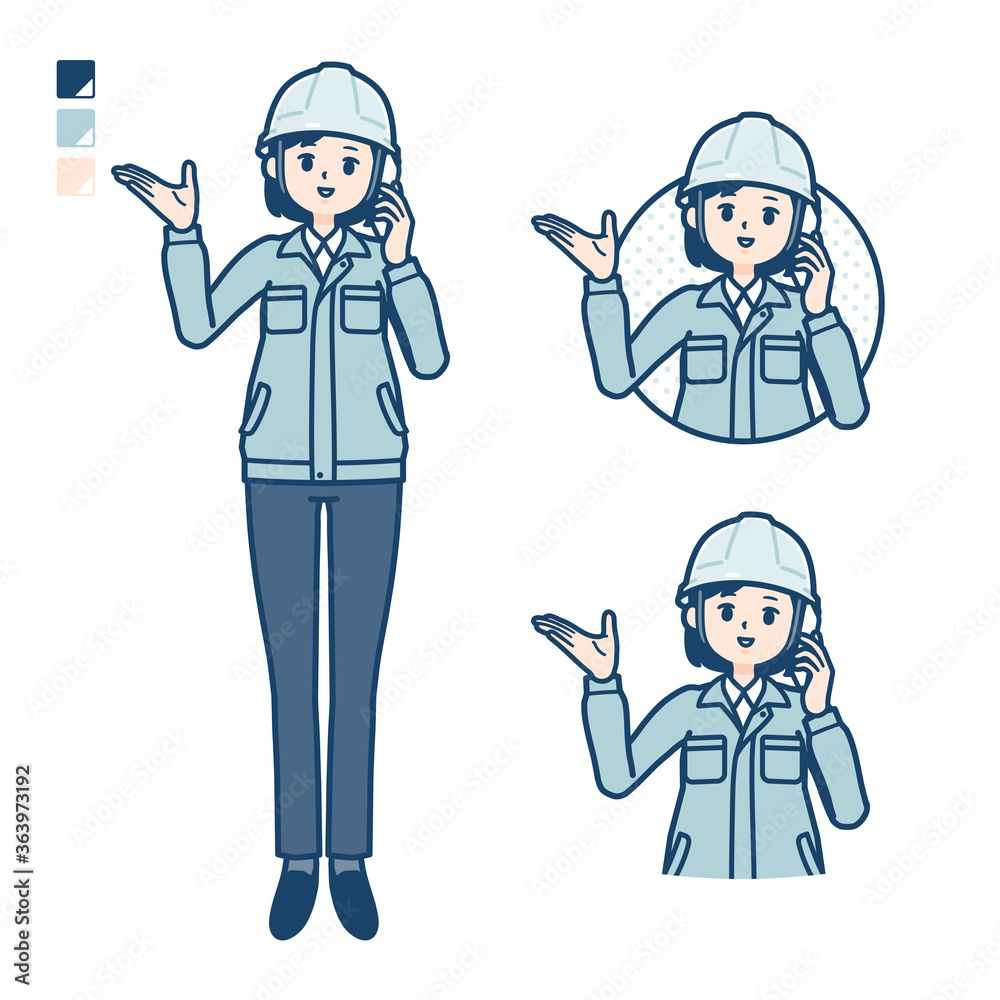 simple work wear woman_smartphone-call simple work wear woman_smartphone-call