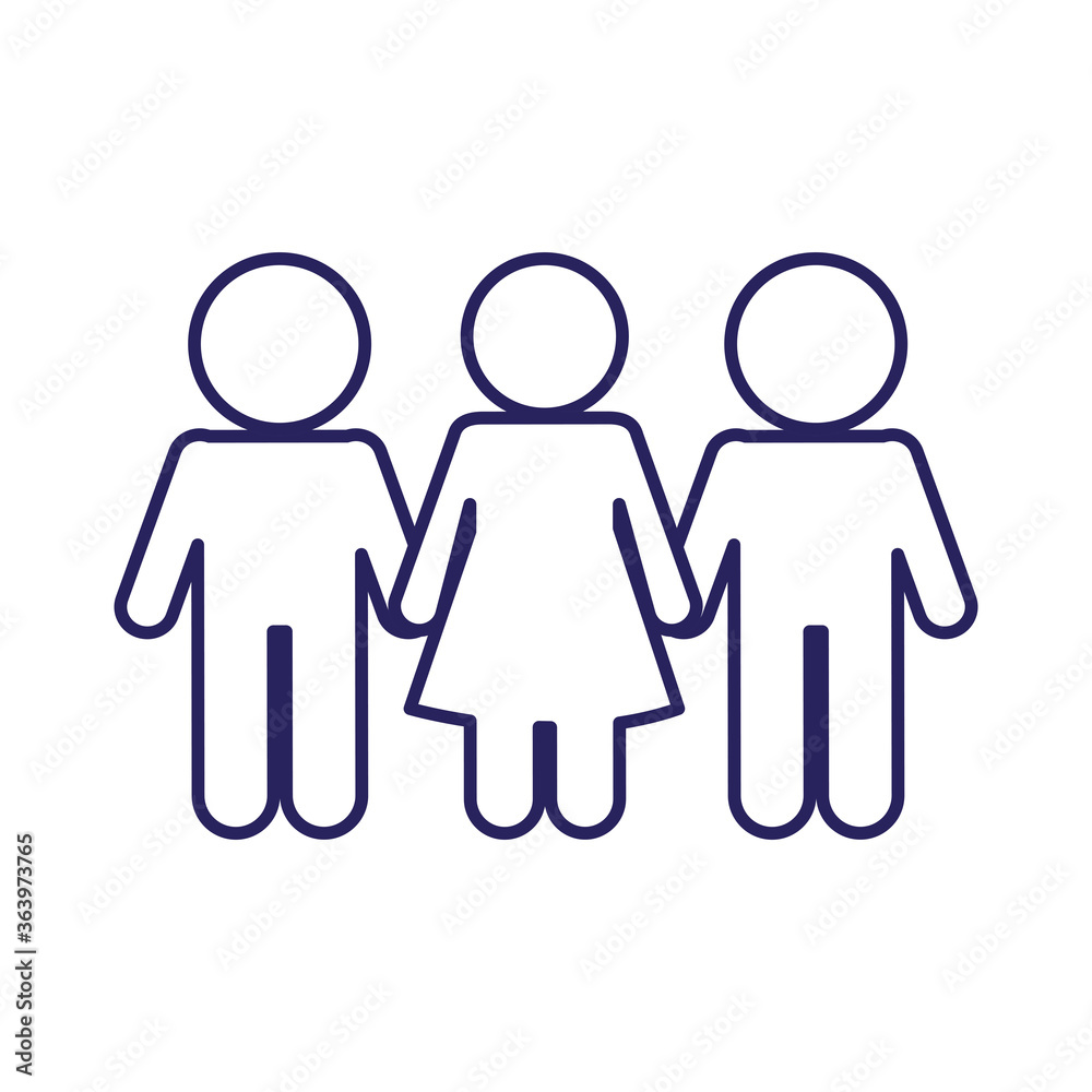 men and woman avatars line style icon design of Person profile social communication and human theme Vector illustration men and woman avatars line style icon design of Person profile social communication and human theme Vector illustration