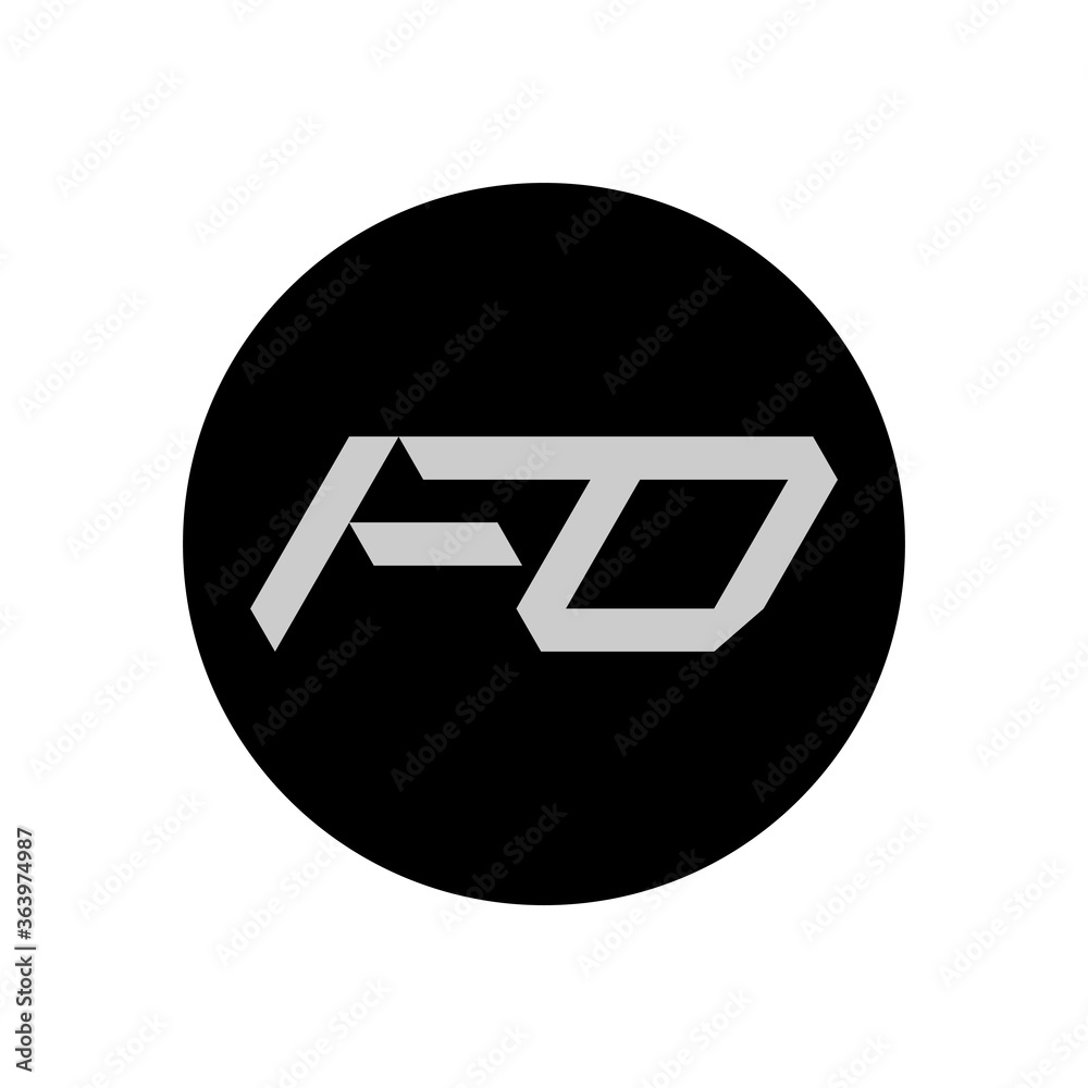 FO Letter Logo Design With Simple style FO Letter Logo Design With Simple style