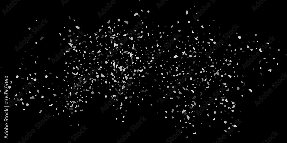 Silver confetti. Silver confetti.