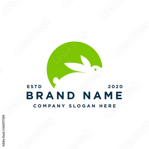 rabbit logo design vector inspiration