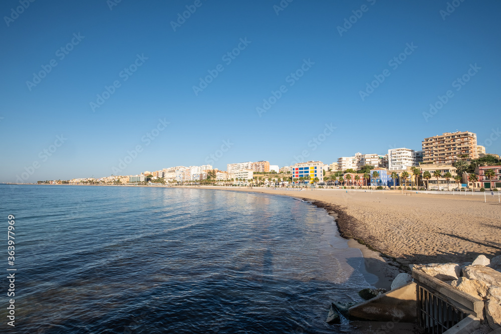 La Vila beach on early morning