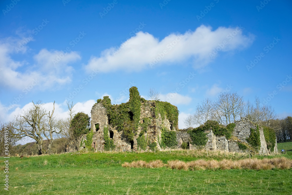 Gight Castle a 16th Century ruin near the village of Methlick in Aberdeenshire Scotland