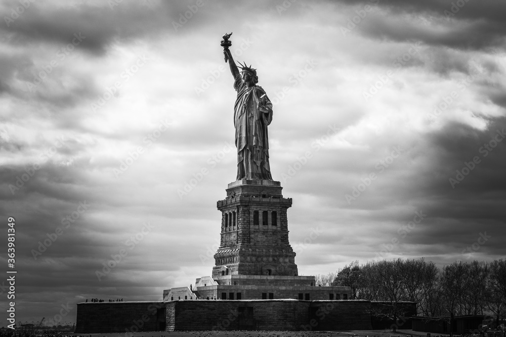 Freiheitsstatue New York schwarz weiß Freiheitsstatue New York schwarz weiß