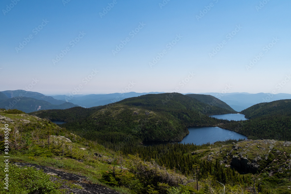 Altitude lakes at the top of the 