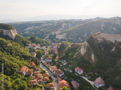 Panorama of historical town of Melnik, Bulgaria