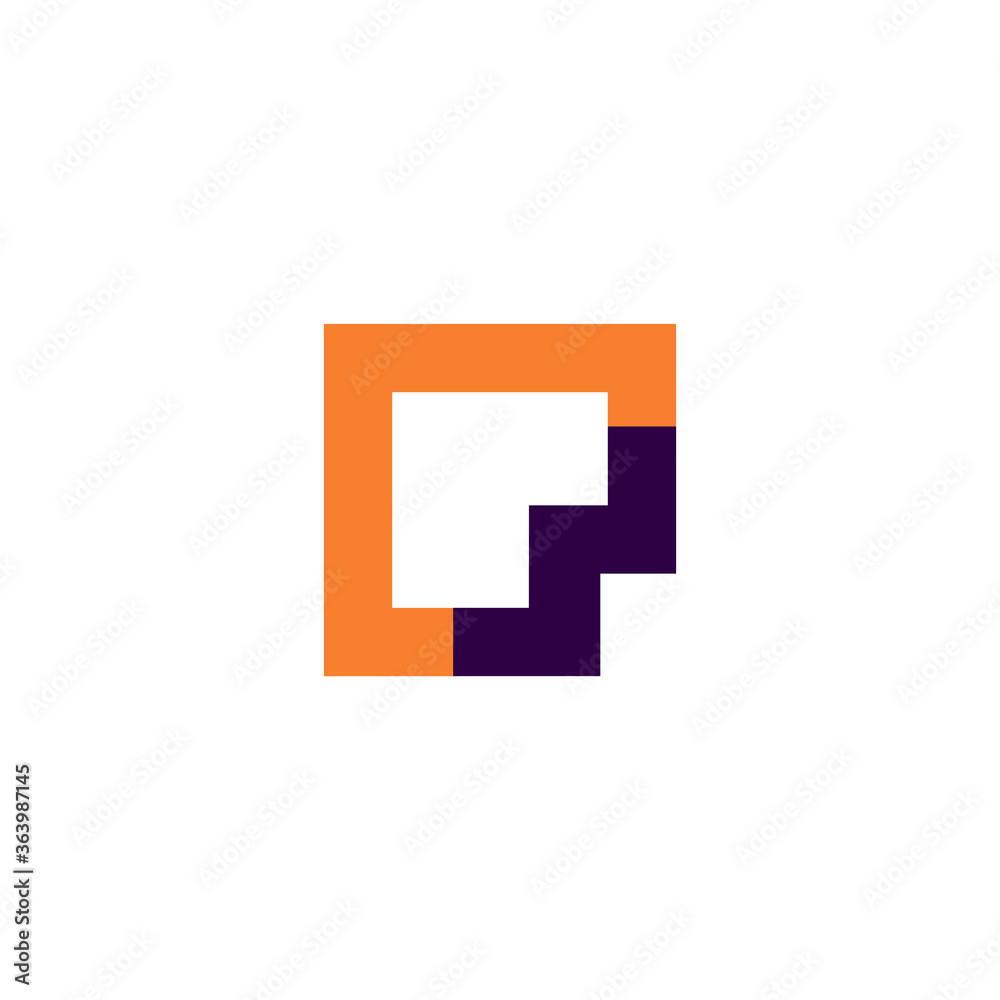 modern letter p logo modern letter p logo