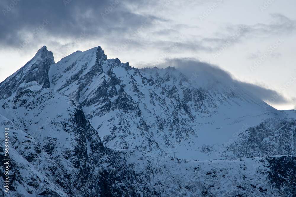 Obraz premium Andalsnes landscape. A vacation destination from Norway