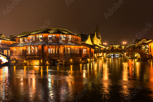 Canvas Print Wuzhen,Tongxiang city,Zhejiang province,Chine