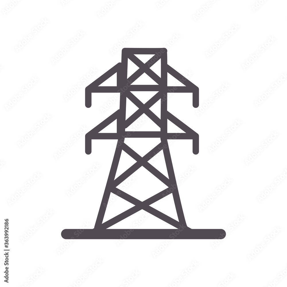 antenna line and fill style icon vector design antenna line and fill style icon vector design