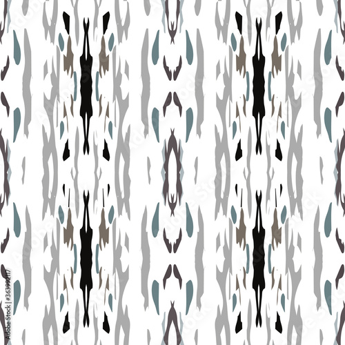 Watercolor Staining. Ikat, Tie Dye Seamless 