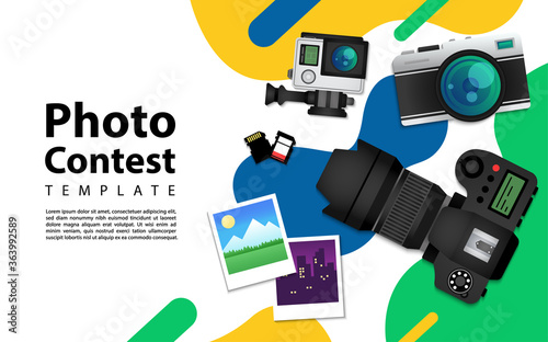 Creative modern background design based photography theme style.