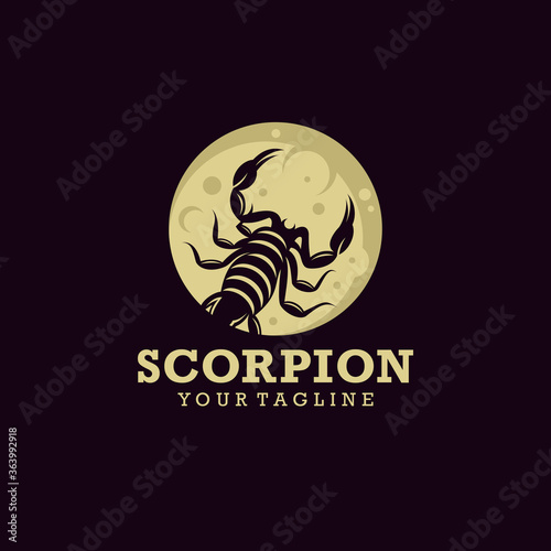 Scorpion logo design template vector Illlustration photo