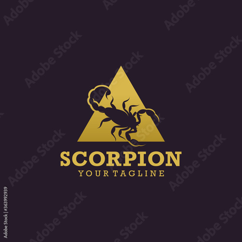 Scorpion logo design template vector Illlustration