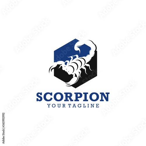 Scorpion logo design template vector Illlustration