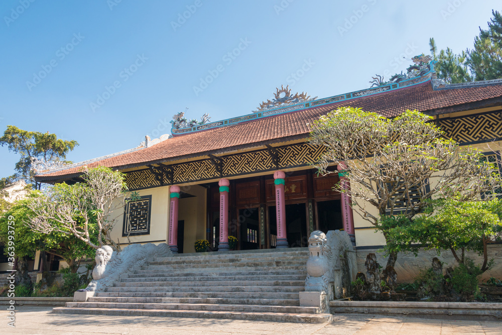 Linh Son Pagoda (Chua Linh Son). a famous Historical site in Dalat, Vietnam.