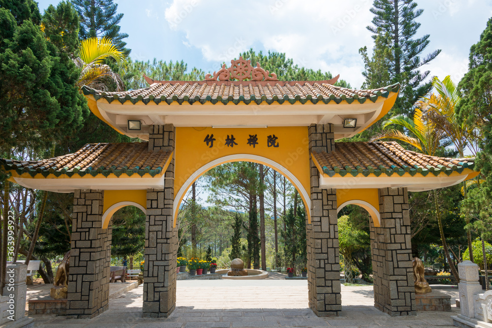 Truc Lam Zen Monastery. a famous Historical site in Dalat, Vietnam. Truc Lam Zen Monastery. a famous Historical site in Dalat, Vietnam.