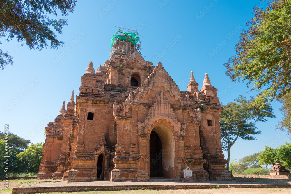 Bagan Archaeological Area and Monuments. a famous Buddhist ruins in Bagan, Mandalay Region, Myanmar. Bagan Archaeological Area and Monuments. a famous Buddhist ruins in Bagan, Mandalay Region, Myanmar.