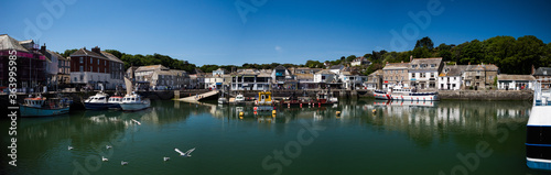 Panorama of Harbor in PADSTOW in Cornwall in England photo