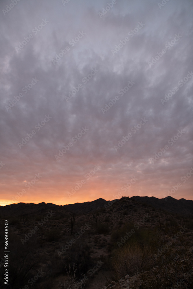 Fototapeta premium sunset in the mountains
