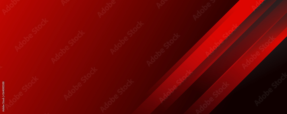 Red abstract background for wide banner