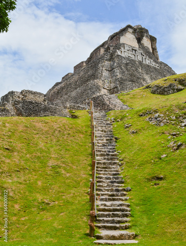Xunantunich Archaeological Reserve. Historic ancient city ruins in Belize photo