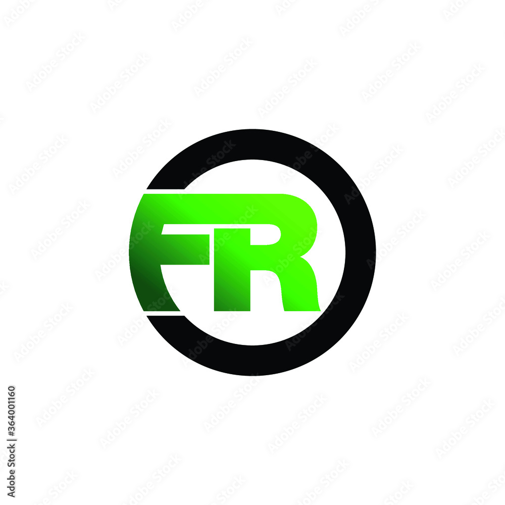 Letter FR logo icon design vector. monogram logo vector illustration Letter FR logo icon design vector. monogram logo vector illustration
