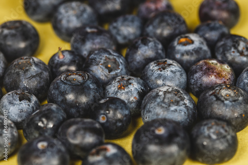 blueberries close up