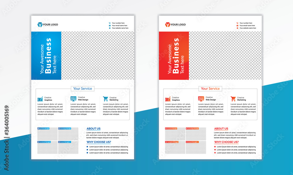 Corporate flyer template design print-ready, vector illustration template design in A4 size Corporate flyer template design print-ready, vector illustration template design in A4 size