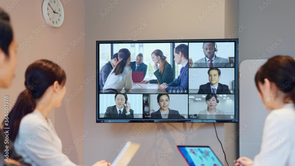 テレビ会議　ビデオ会議　テレミーティング　ウェビナー