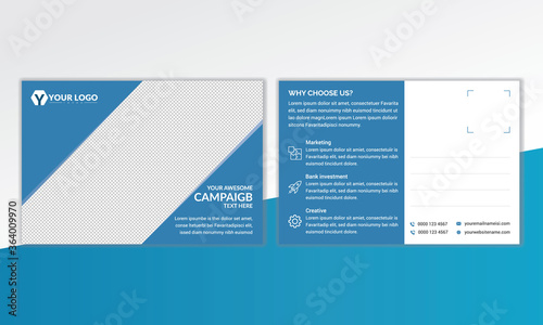 Corporate Postcard Design Template, Corporate Postcard Template in a5, Postcard Design two side, Business Postcard Template