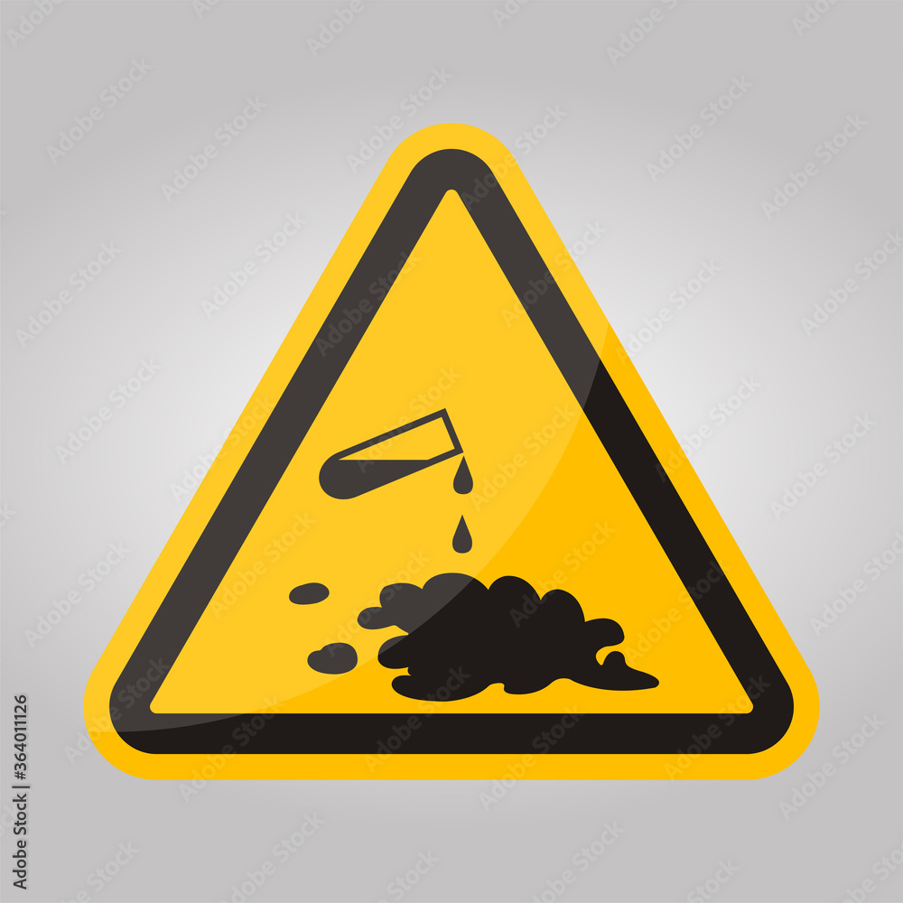 Beware Chemical Spill Symbol Sign Isolate On White Background,Vector Illustration EPS.10 Beware Chemical Spill Symbol Sign Isolate On White Background,Vector Illustration EPS.10