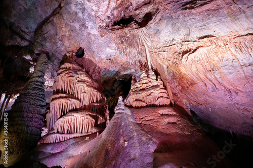 Limestone formations at Lewis and Clark Caverns in Montana, usa