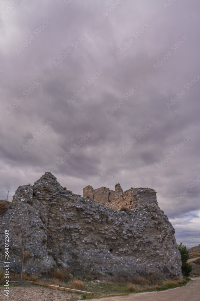 Castle of Alfajarin in Zaragoza.Monegros Area. Aragon,Spain