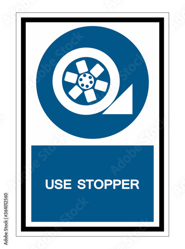 PPE Icon.Use Stopper Symbol Isolate On White Background,Vector Illustration EPS.10